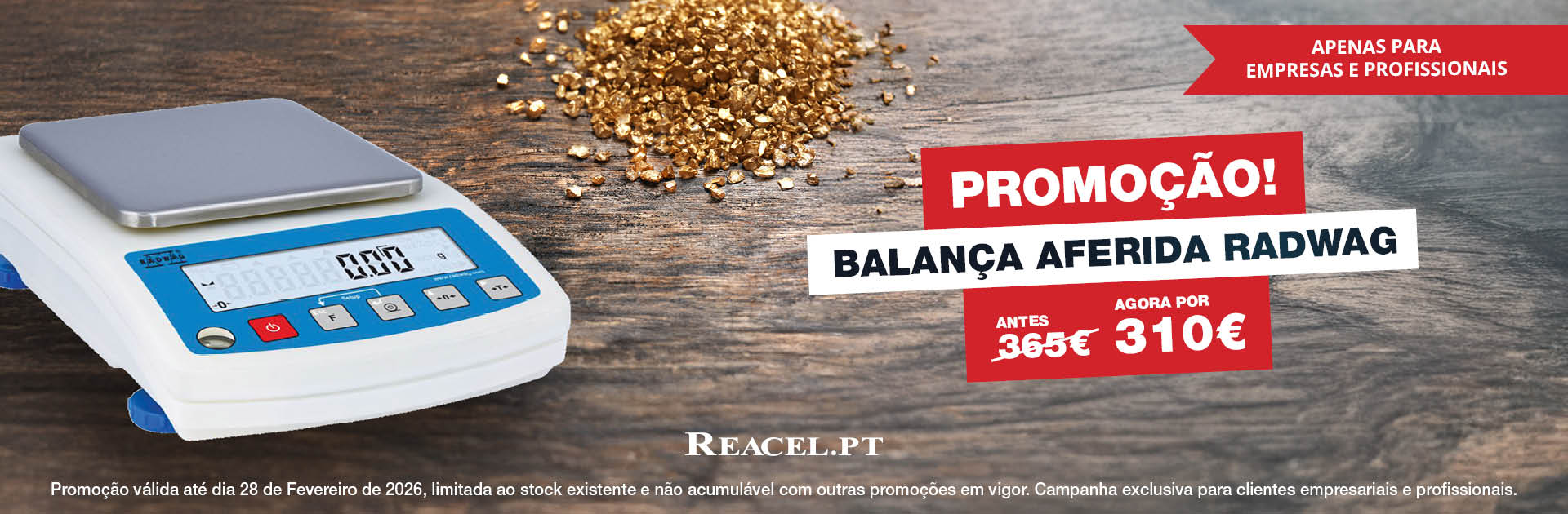 Promoção Balança Radwag